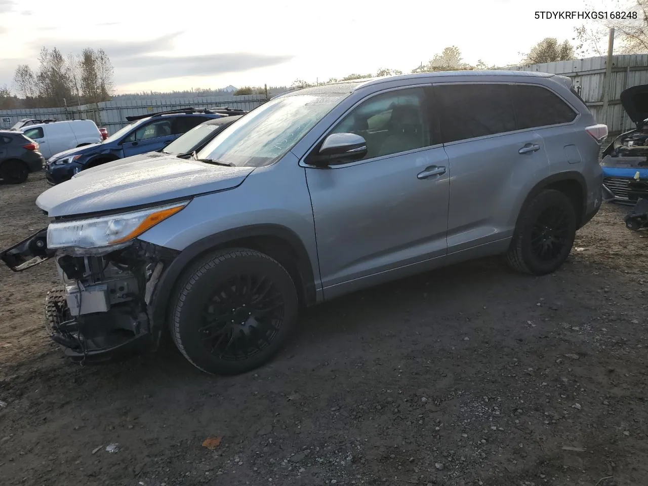 2016 Toyota Highlander Limited VIN: 5TDYKRFHXGS168248 Lot: 75353434