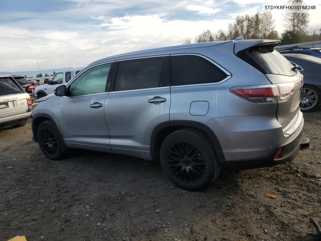 2016 Toyota Highlander Limited VIN: 5TDYKRFHXGS168248 Lot: 75353434