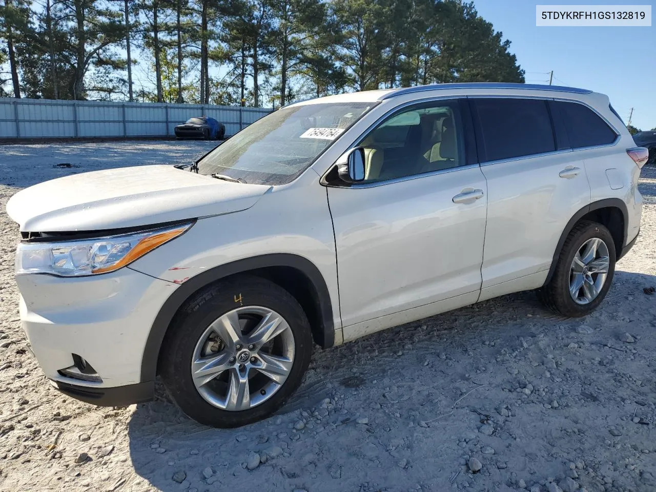 2016 Toyota Highlander Limited VIN: 5TDYKRFH1GS132819 Lot: 75494764