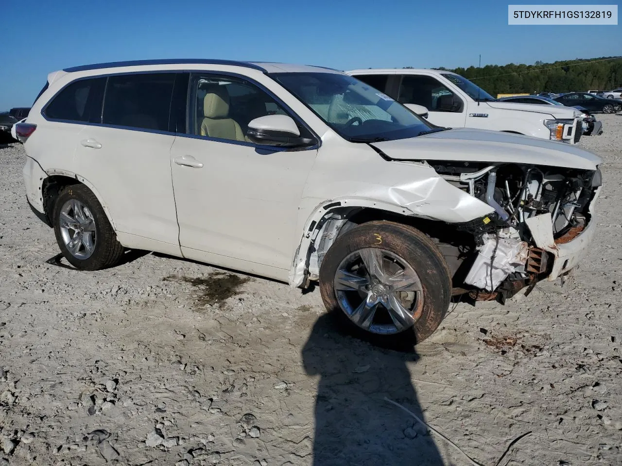 2016 Toyota Highlander Limited VIN: 5TDYKRFH1GS132819 Lot: 75494764