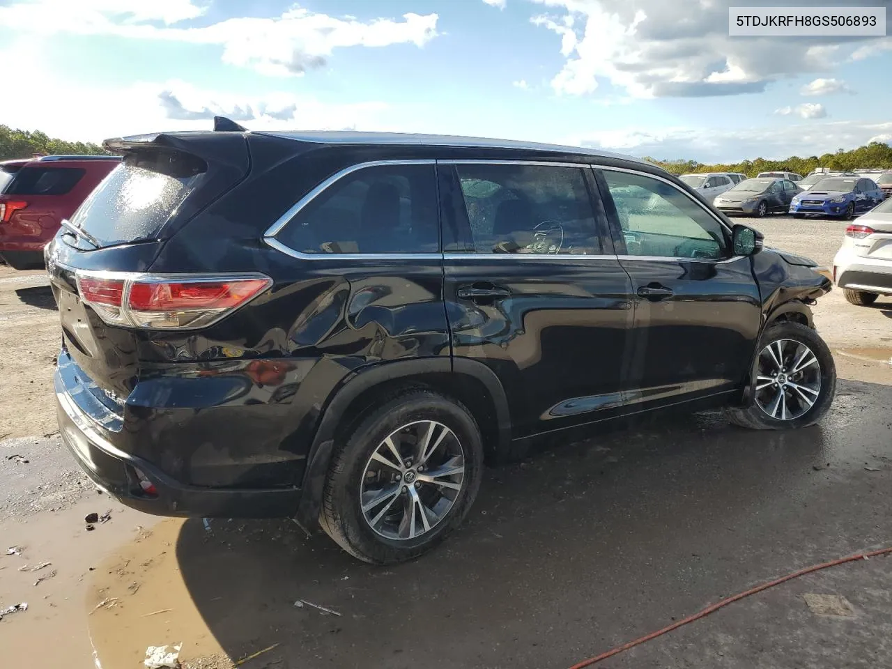 2016 Toyota Highlander Xle VIN: 5TDJKRFH8GS506893 Lot: 75796544