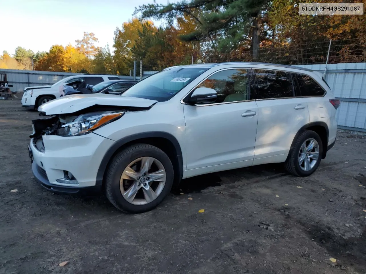 2016 Toyota Highlander Limited VIN: 5TDDKRFH4GS291087 Lot: 76983594