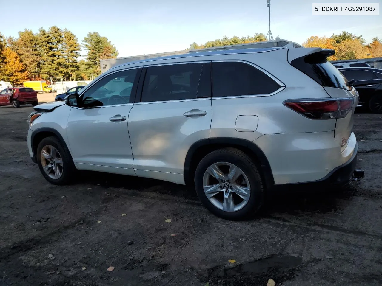 2016 Toyota Highlander Limited VIN: 5TDDKRFH4GS291087 Lot: 76983594