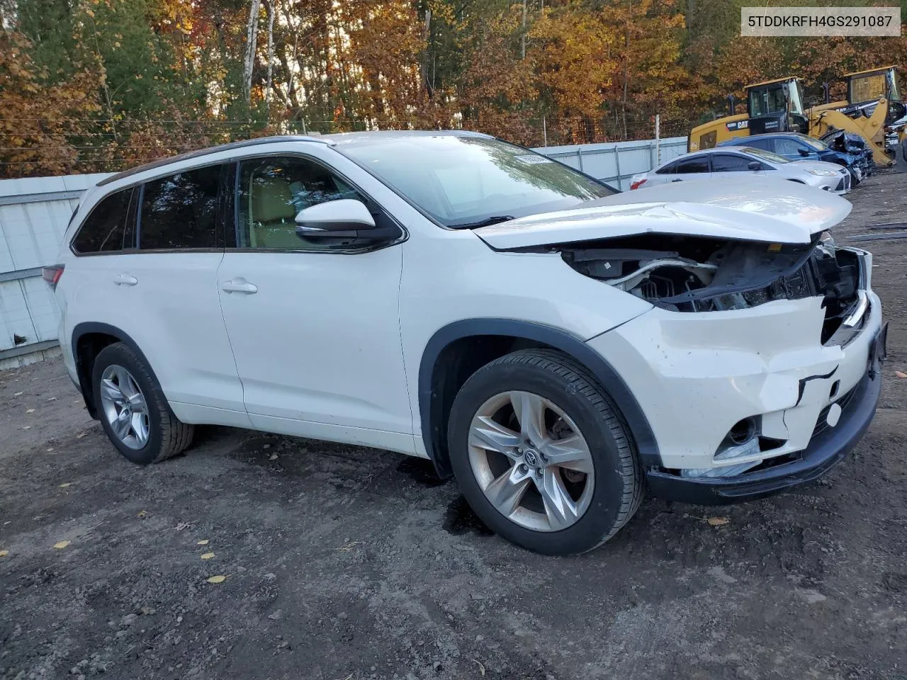 2016 Toyota Highlander Limited VIN: 5TDDKRFH4GS291087 Lot: 76983594