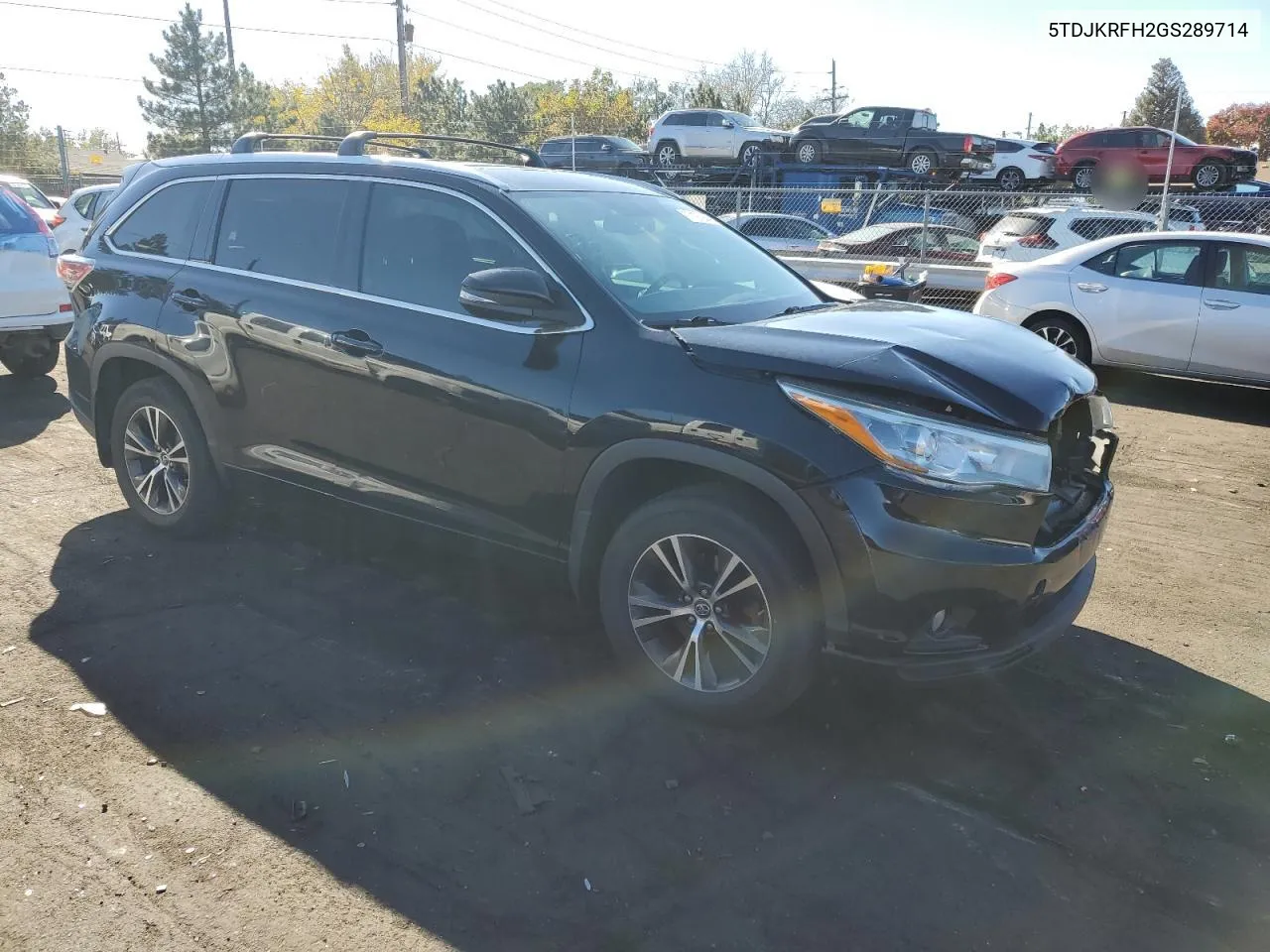 2016 Toyota Highlander Xle VIN: 5TDJKRFH2GS289714 Lot: 77197944