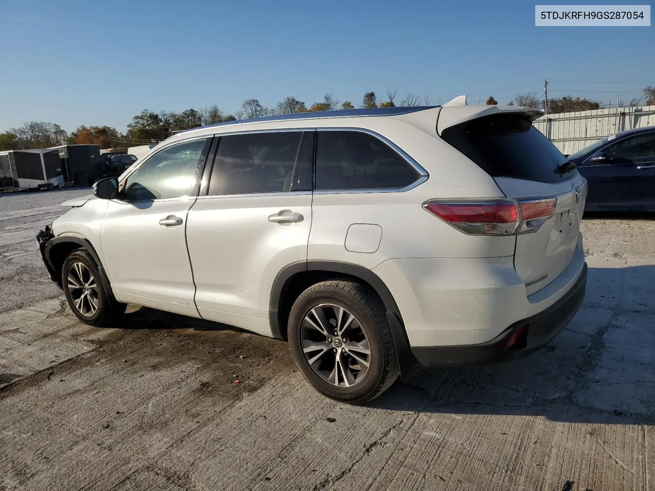 2016 Toyota Highlander Xle VIN: 5TDJKRFH9GS287054 Lot: 77339574