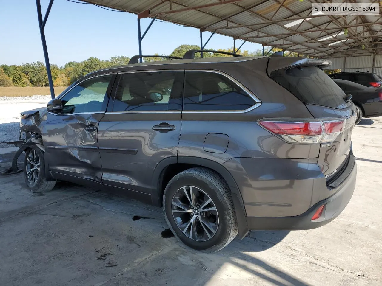 2016 Toyota Highlander Xle VIN: 5TDJKRFHXGS315394 Lot: 77409804