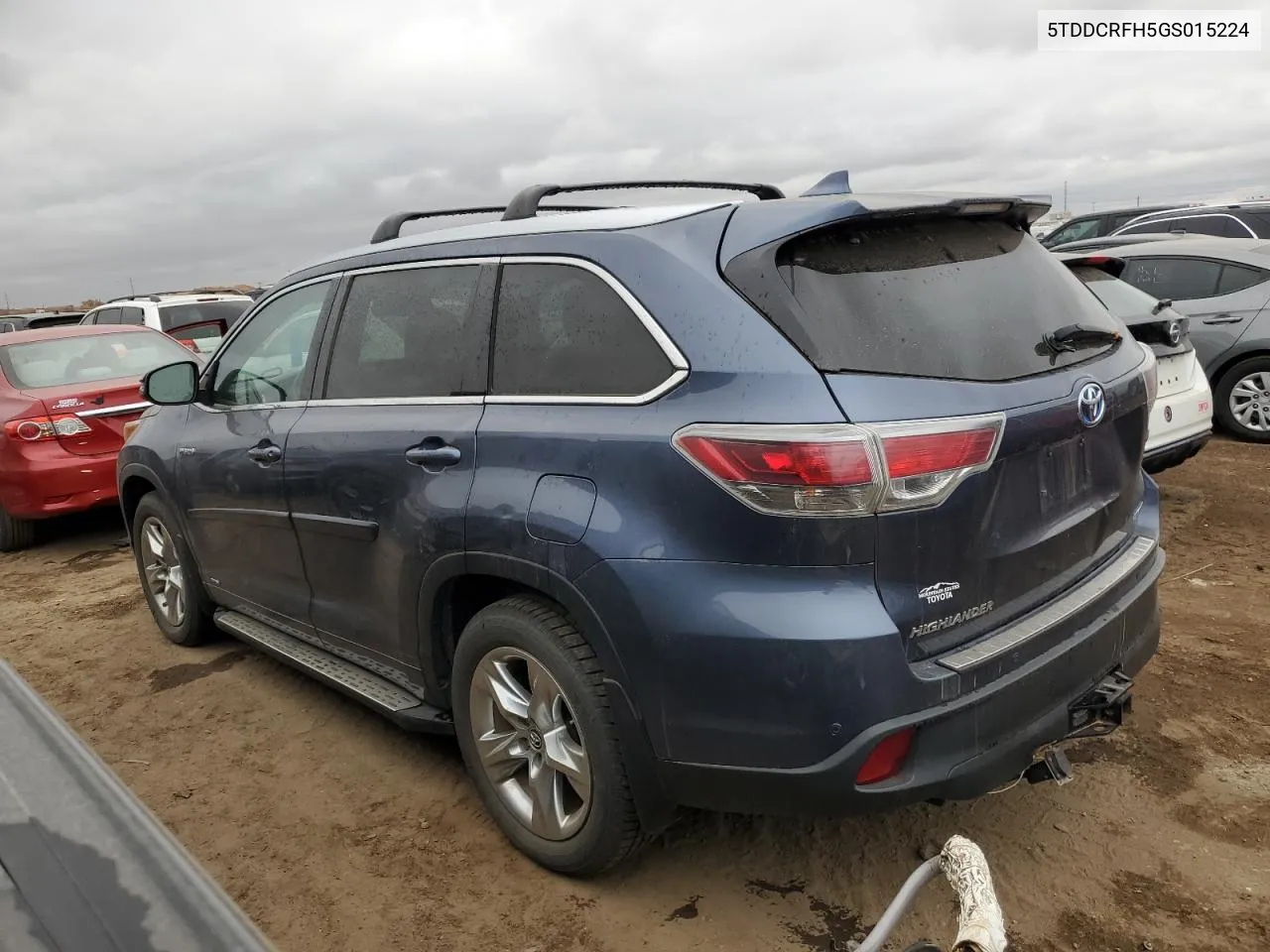 2016 Toyota Highlander Hybrid Limited VIN: 5TDDCRFH5GS015224 Lot: 77571824