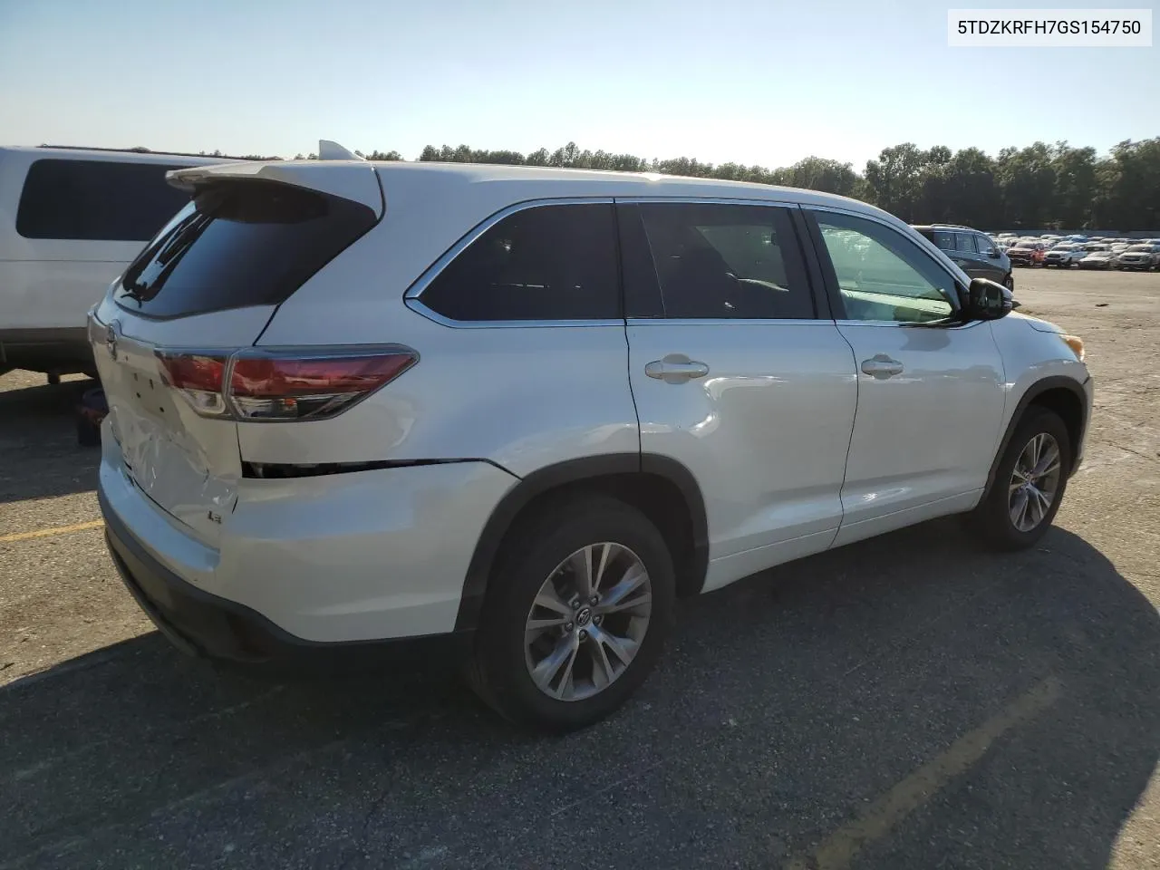 2016 Toyota Highlander Le VIN: 5TDZKRFH7GS154750 Lot: 77679904