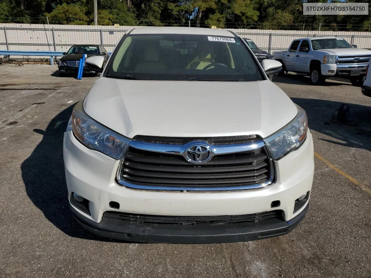 2016 Toyota Highlander Le VIN: 5TDZKRFH7GS154750 Lot: 77679904