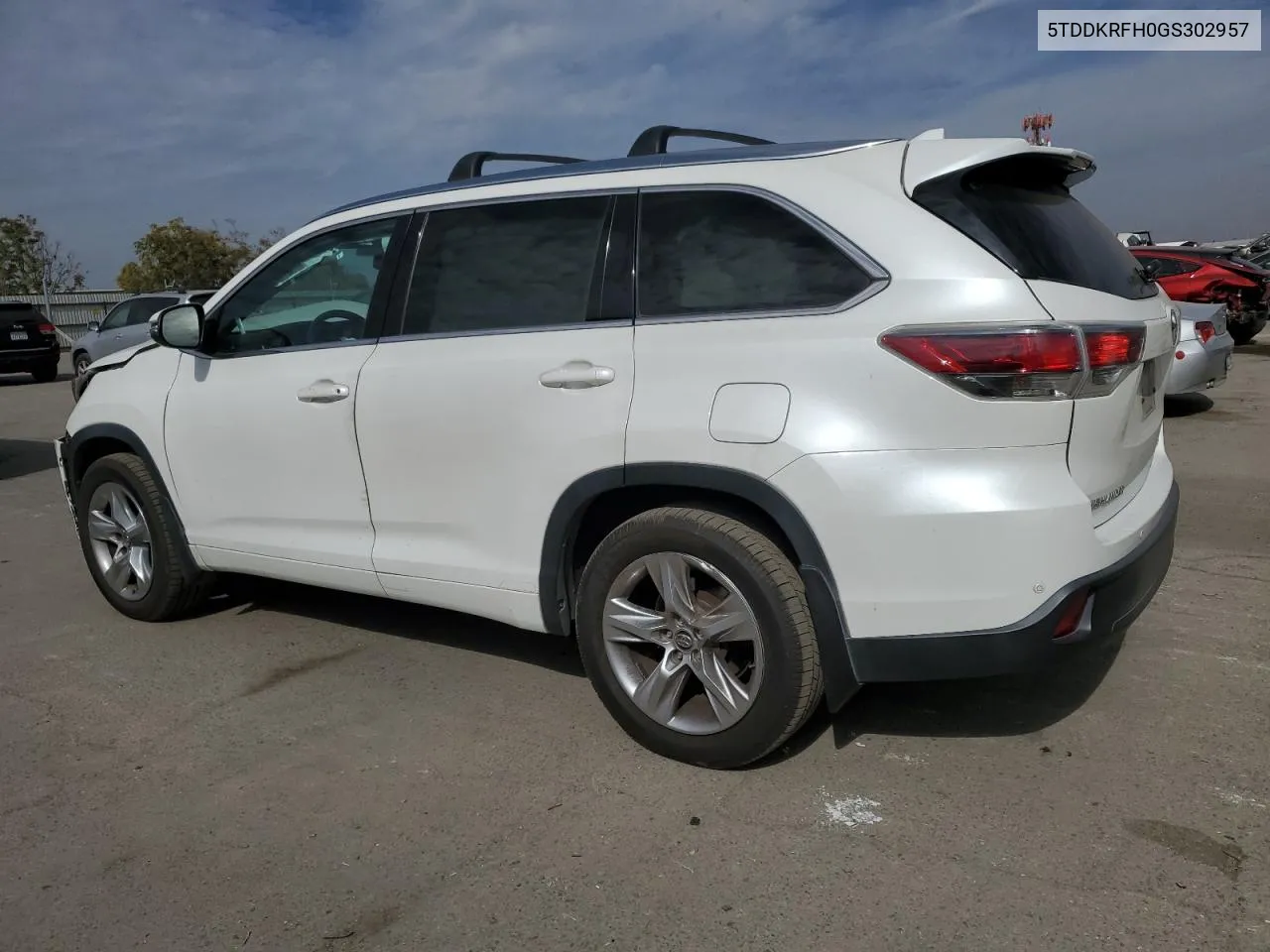 2016 Toyota Highlander Limited VIN: 5TDDKRFH0GS302957 Lot: 77774614