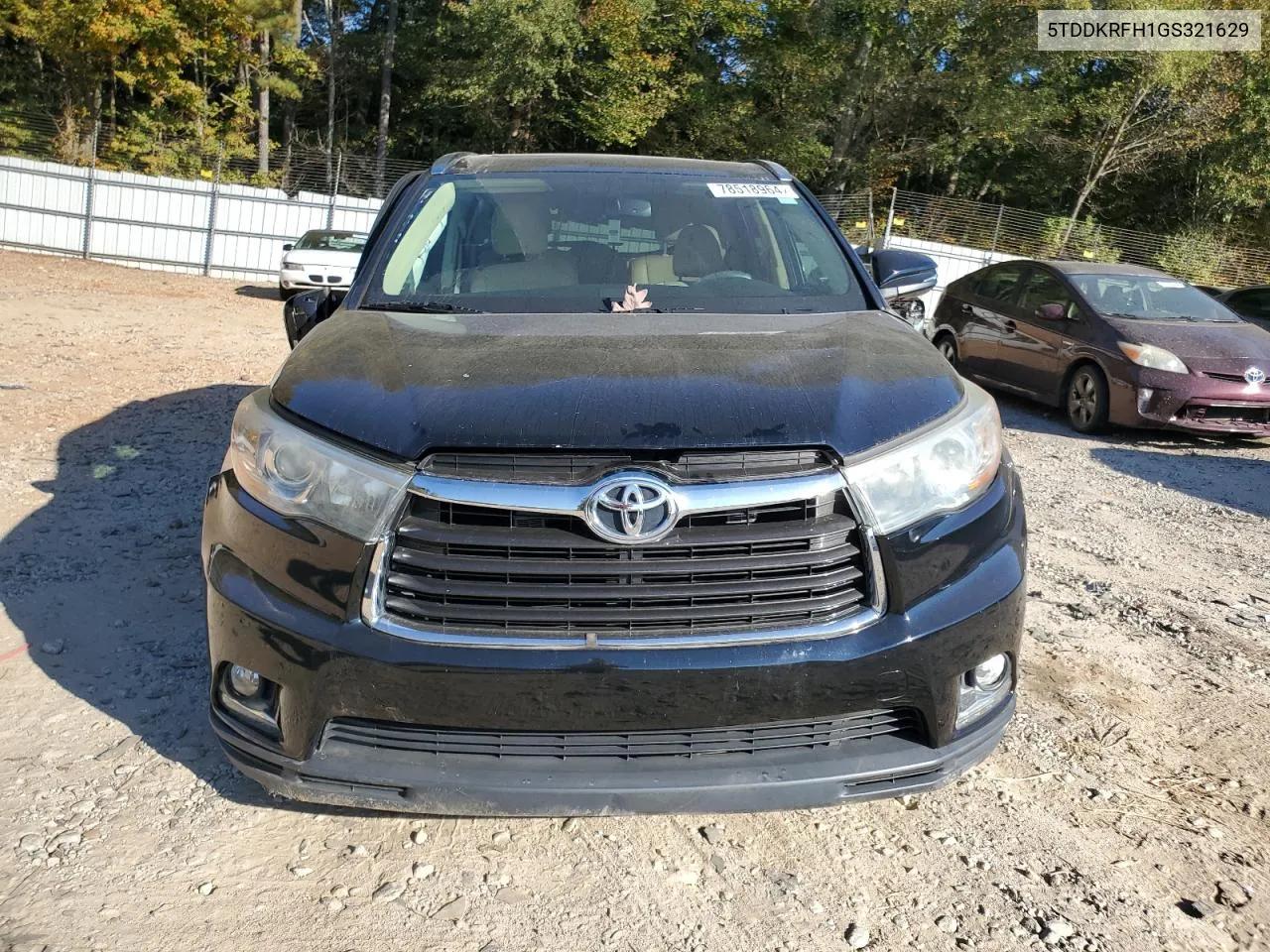 2016 Toyota Highlander Limited VIN: 5TDDKRFH1GS321629 Lot: 78518964