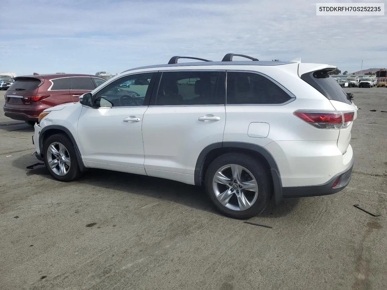 2016 Toyota Highlander Limited VIN: 5TDDKRFH7GS252235 Lot: 78746004