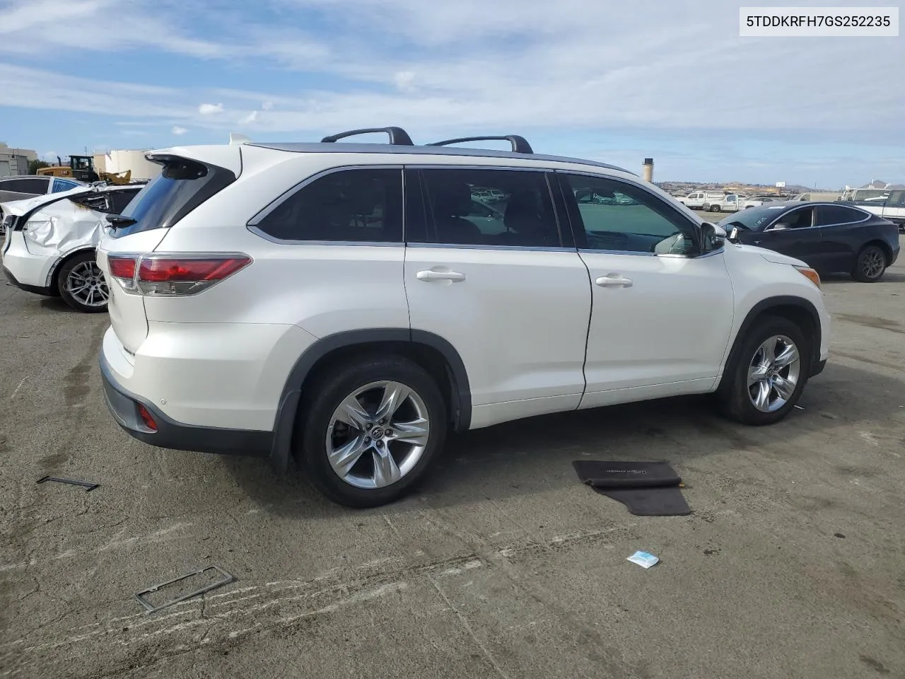 2016 Toyota Highlander Limited VIN: 5TDDKRFH7GS252235 Lot: 78746004