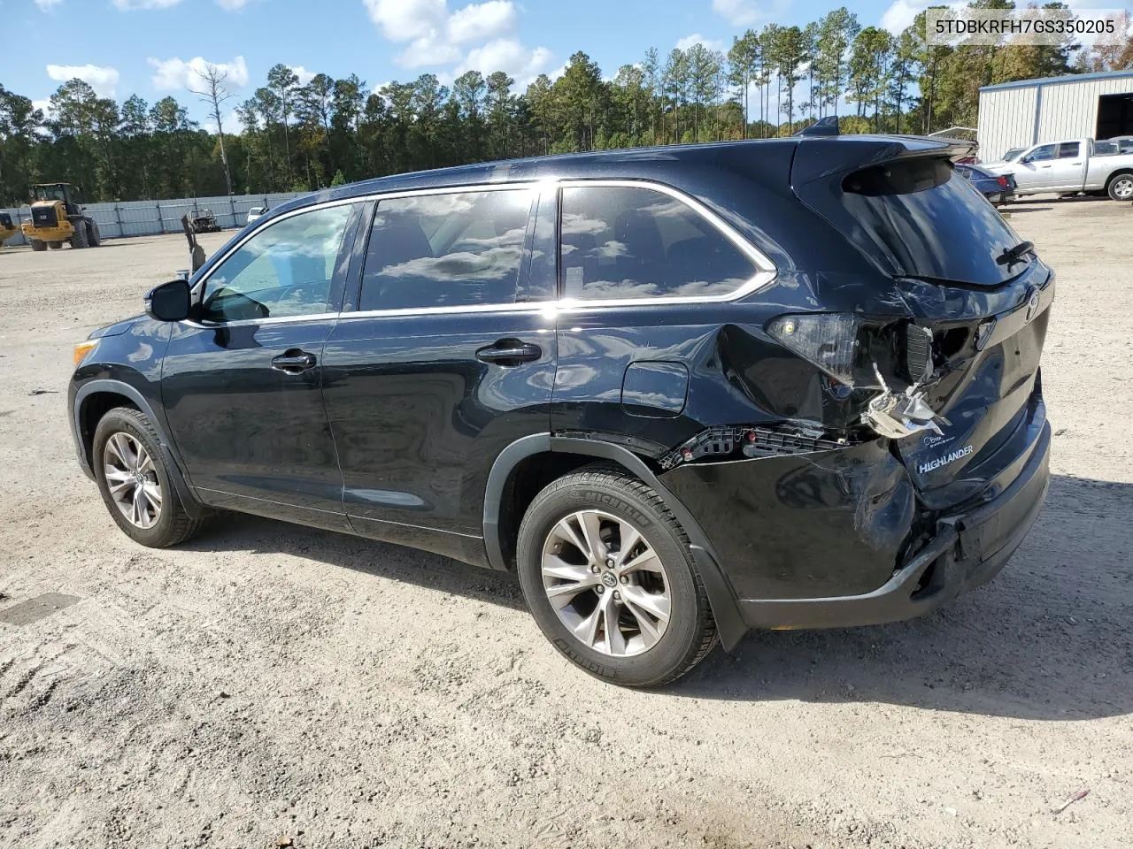 2016 Toyota Highlander Le VIN: 5TDBKRFH7GS350205 Lot: 78851654