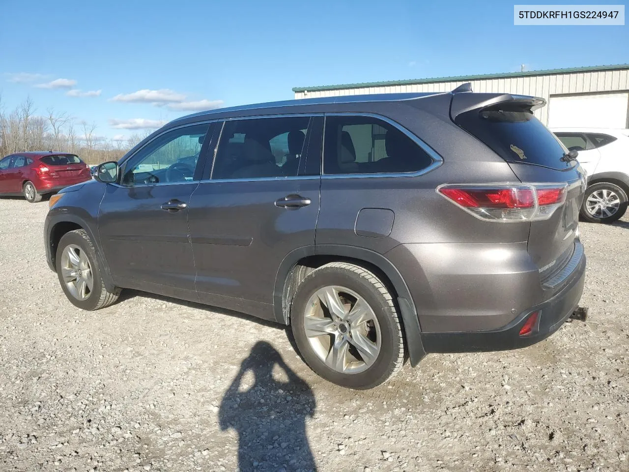 2016 Toyota Highlander Limited VIN: 5TDDKRFH1GS224947 Lot: 79641594