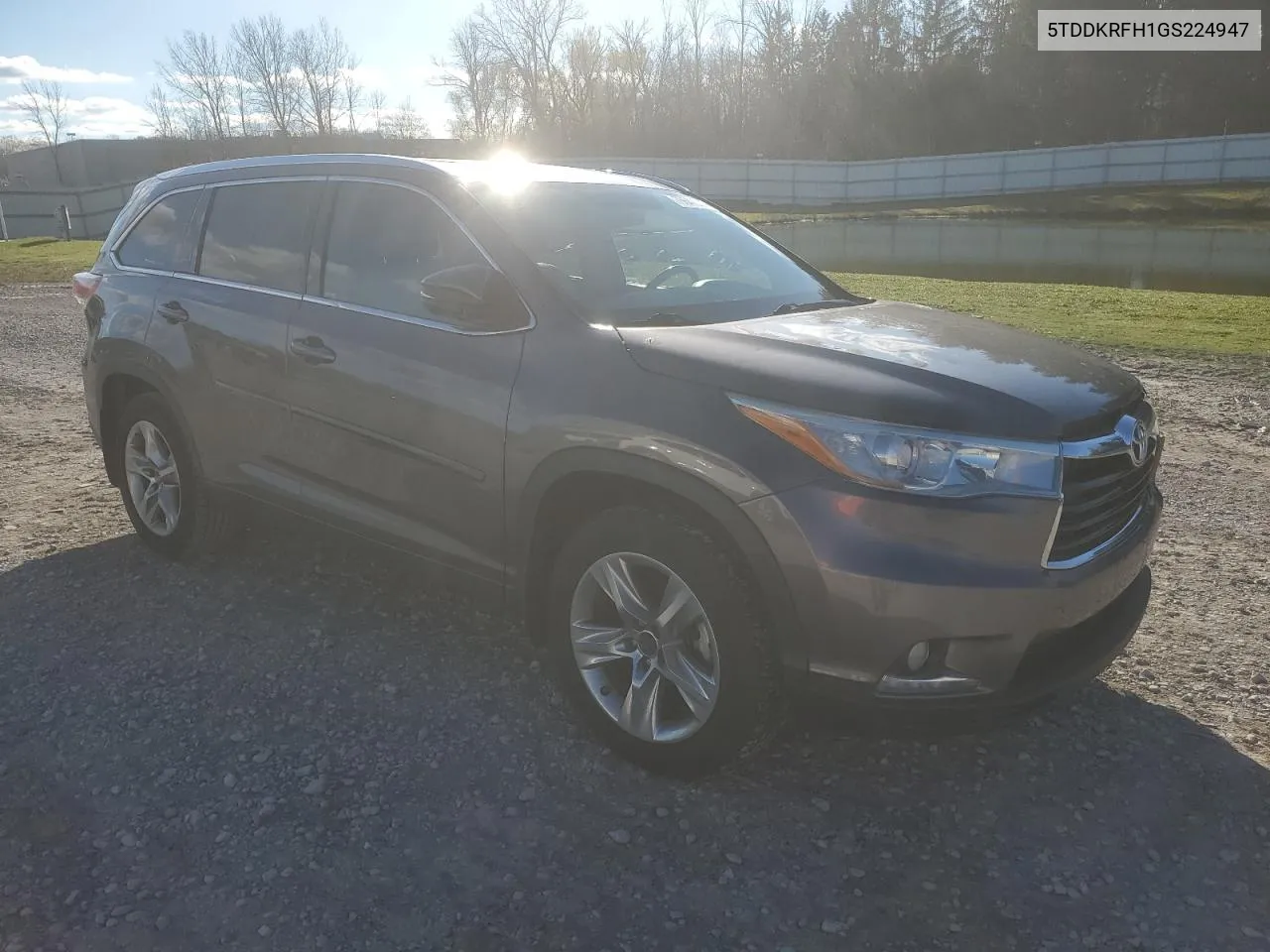 2016 Toyota Highlander Limited VIN: 5TDDKRFH1GS224947 Lot: 79641594