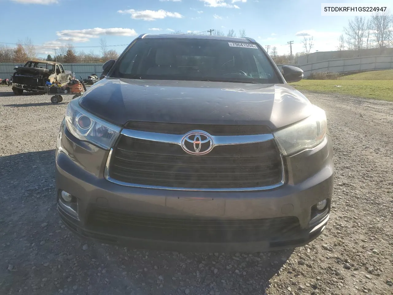 2016 Toyota Highlander Limited VIN: 5TDDKRFH1GS224947 Lot: 79641594