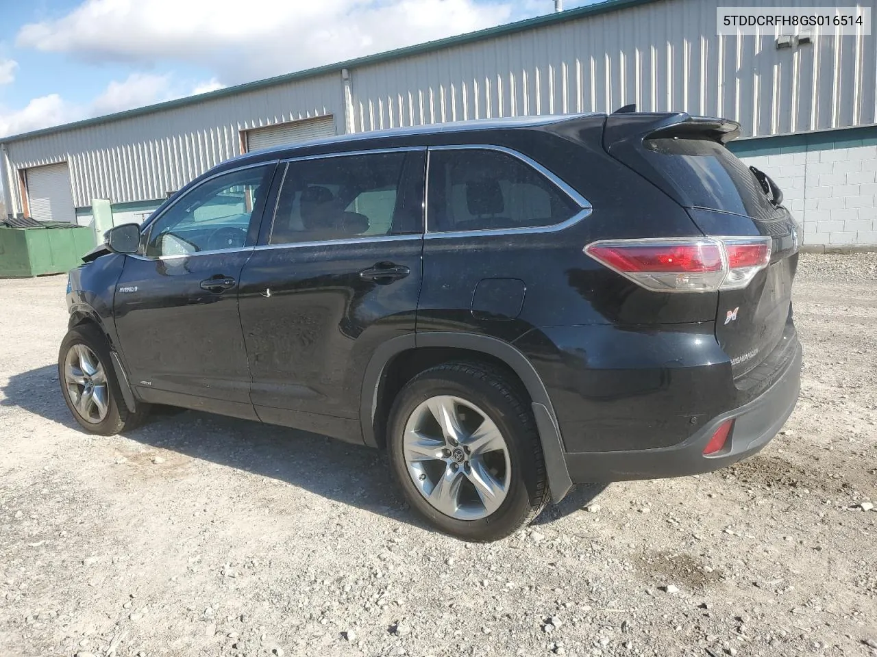 2016 Toyota Highlander Hybrid Limited VIN: 5TDDCRFH8GS016514 Lot: 79803094