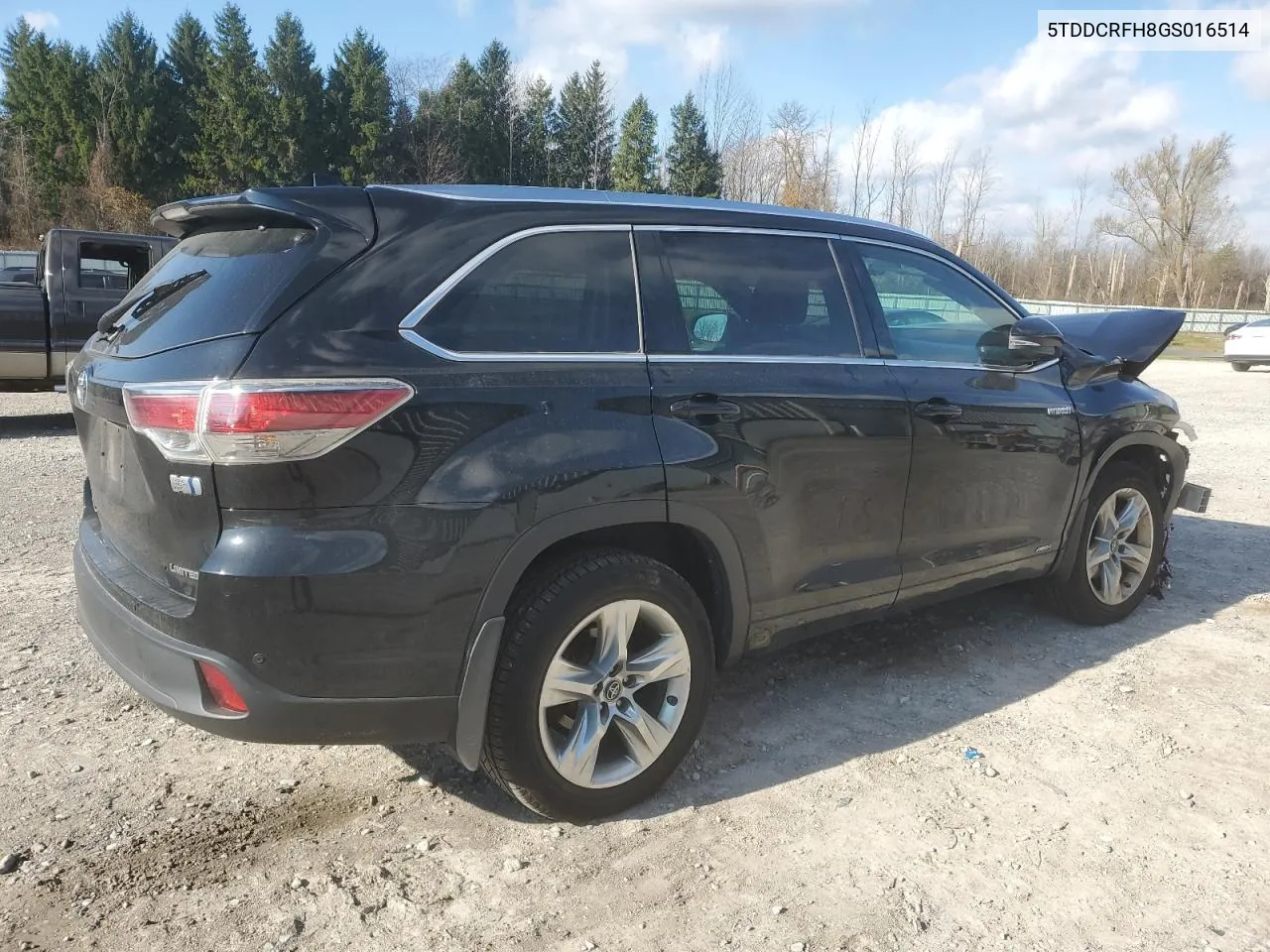 2016 Toyota Highlander Hybrid Limited VIN: 5TDDCRFH8GS016514 Lot: 79803094