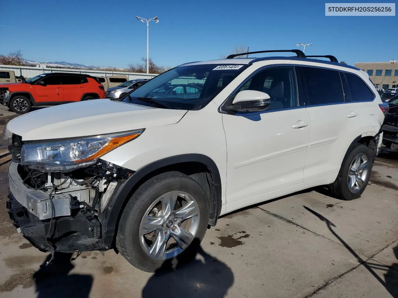 2016 Toyota Highlander Limited VIN: 5TDDKRFH2GS256256 Lot: 80061404