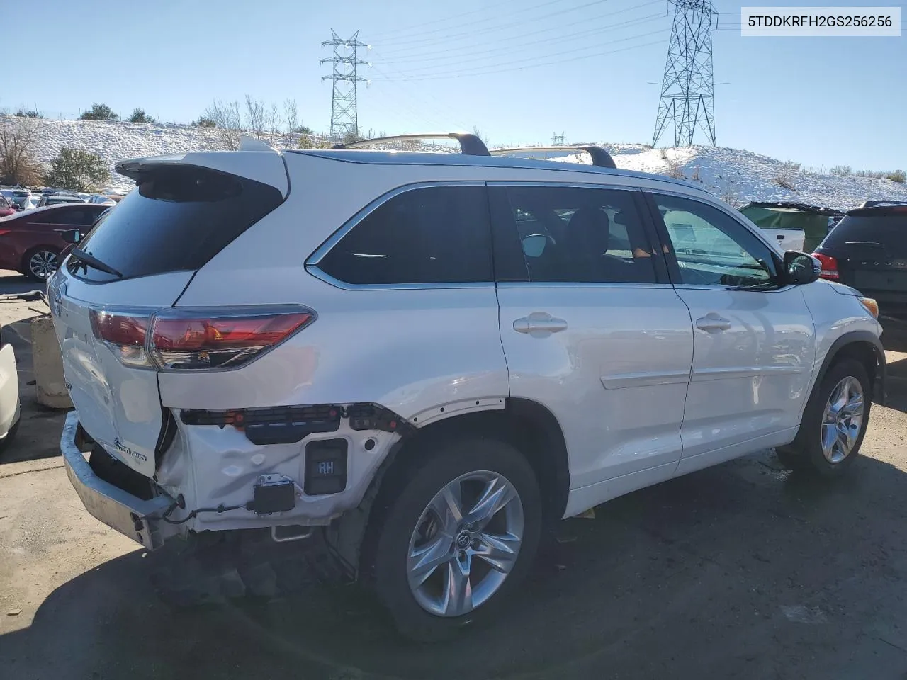 2016 Toyota Highlander Limited VIN: 5TDDKRFH2GS256256 Lot: 80061404