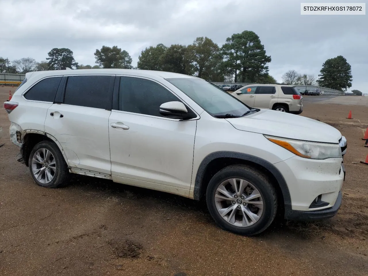 2016 Toyota Highlander Le VIN: 5TDZKRFHXGS178072 Lot: 80949014