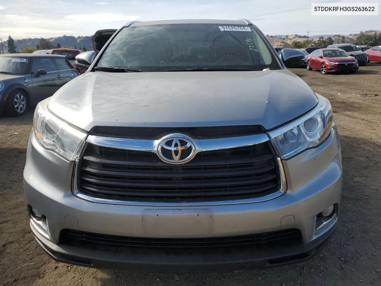 2016 Toyota Highlander Limited VIN: 5TDDKRFH3GS263622 Lot: 81626764