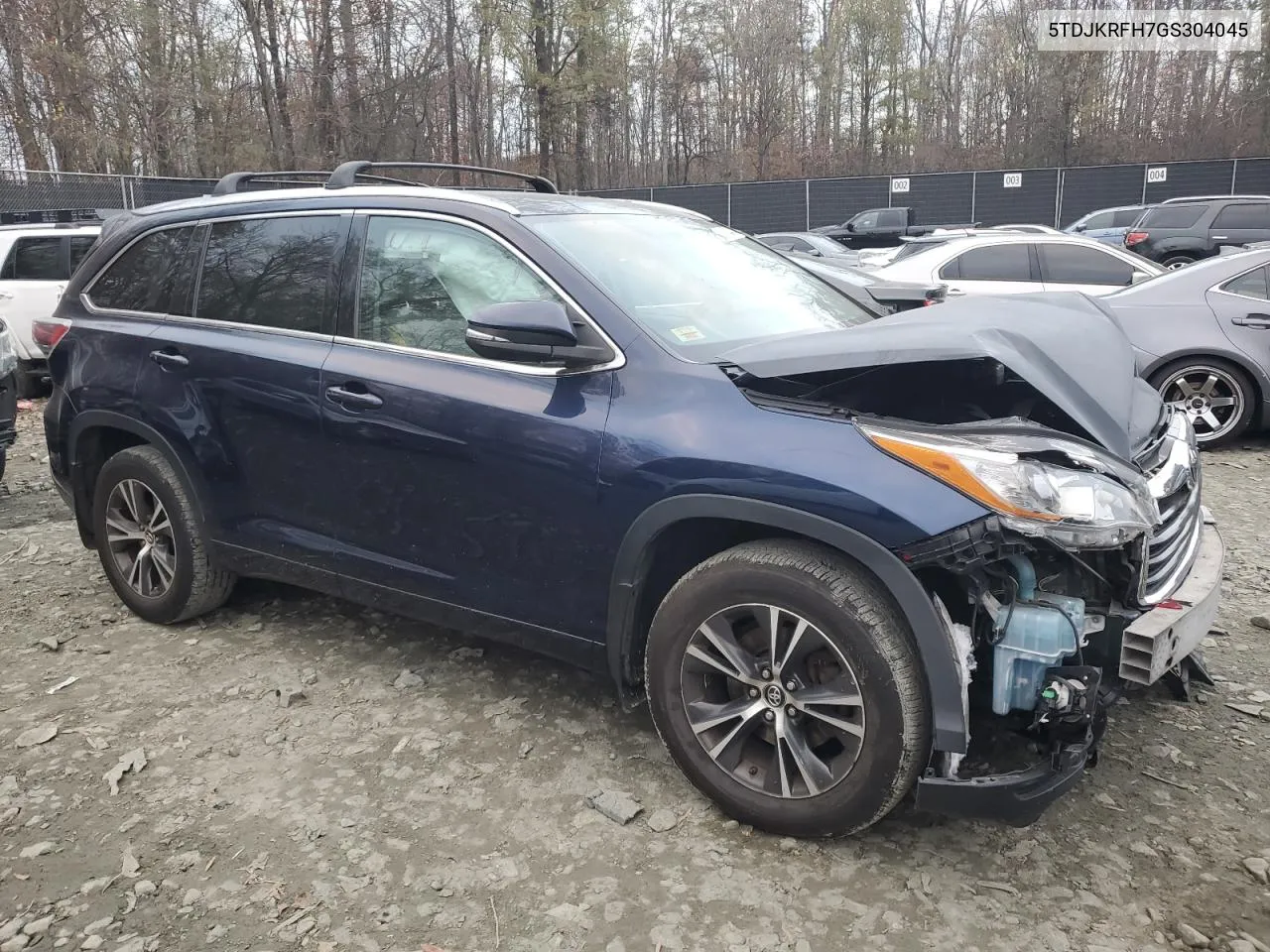 2016 Toyota Highlander Xle VIN: 5TDJKRFH7GS304045 Lot: 81818434