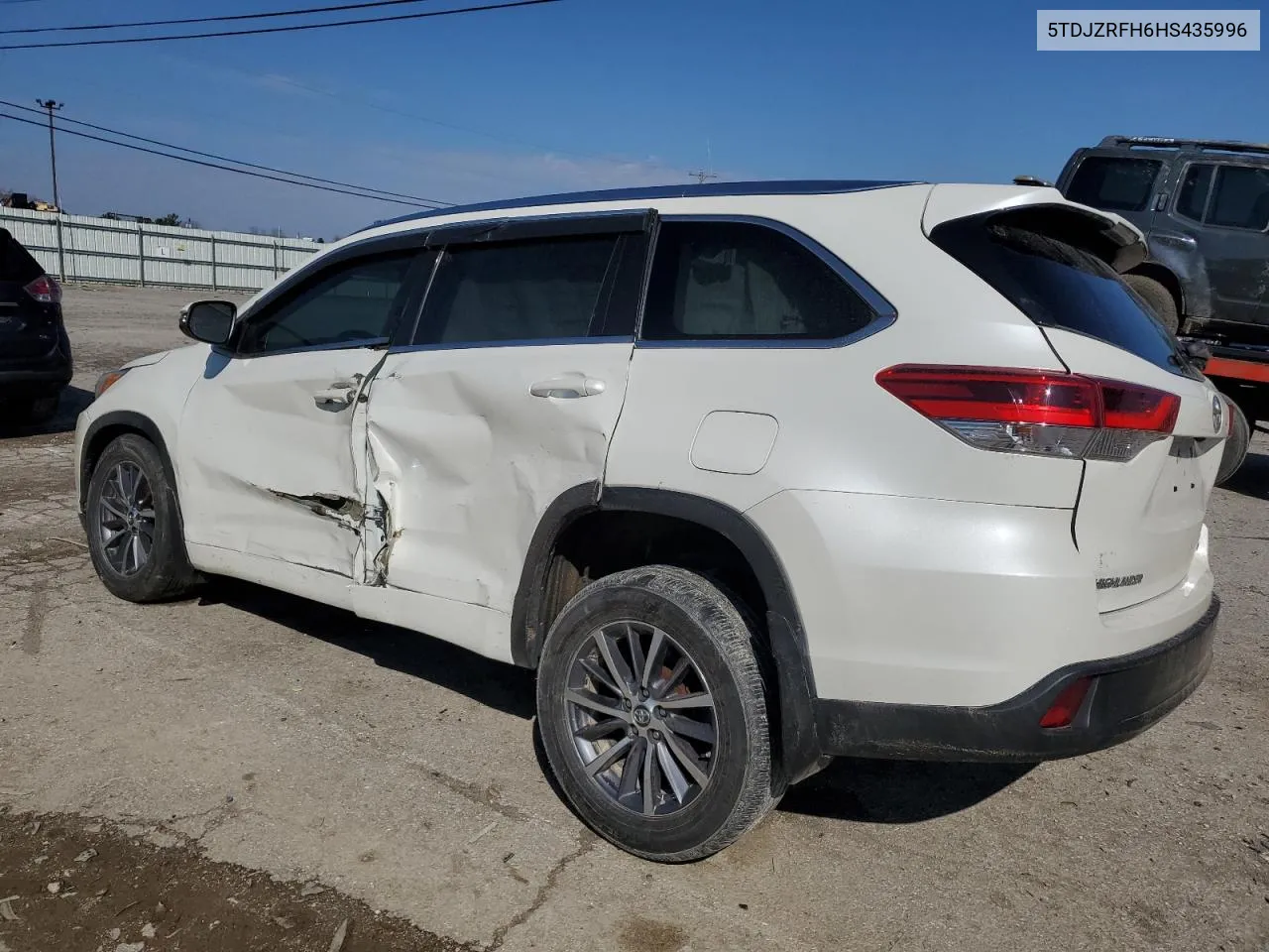 5TDJZRFH6HS435996 2017 Toyota Highlander Se