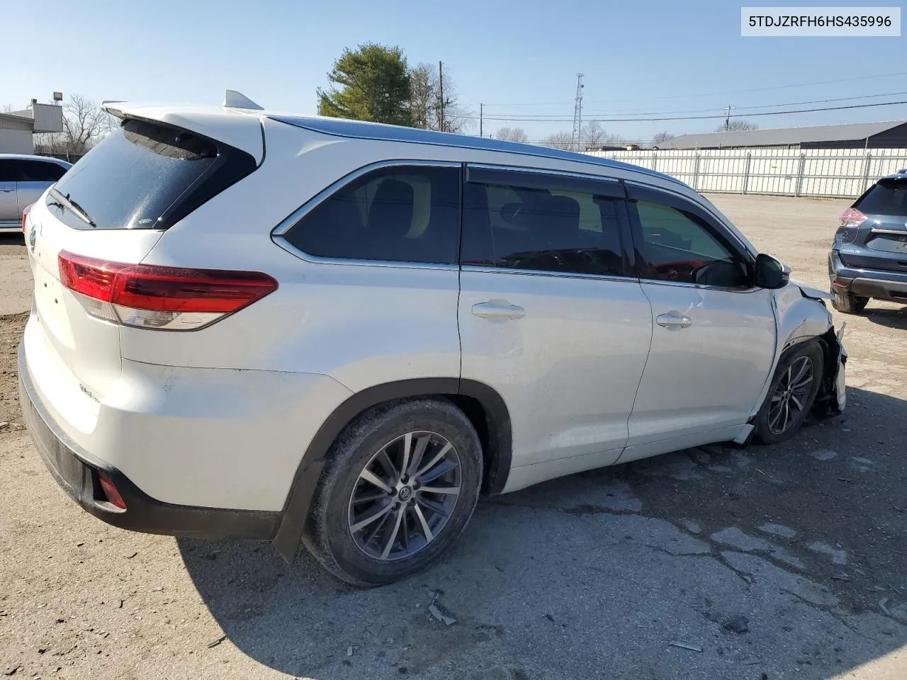 5TDJZRFH6HS435996 2017 Toyota Highlander Se