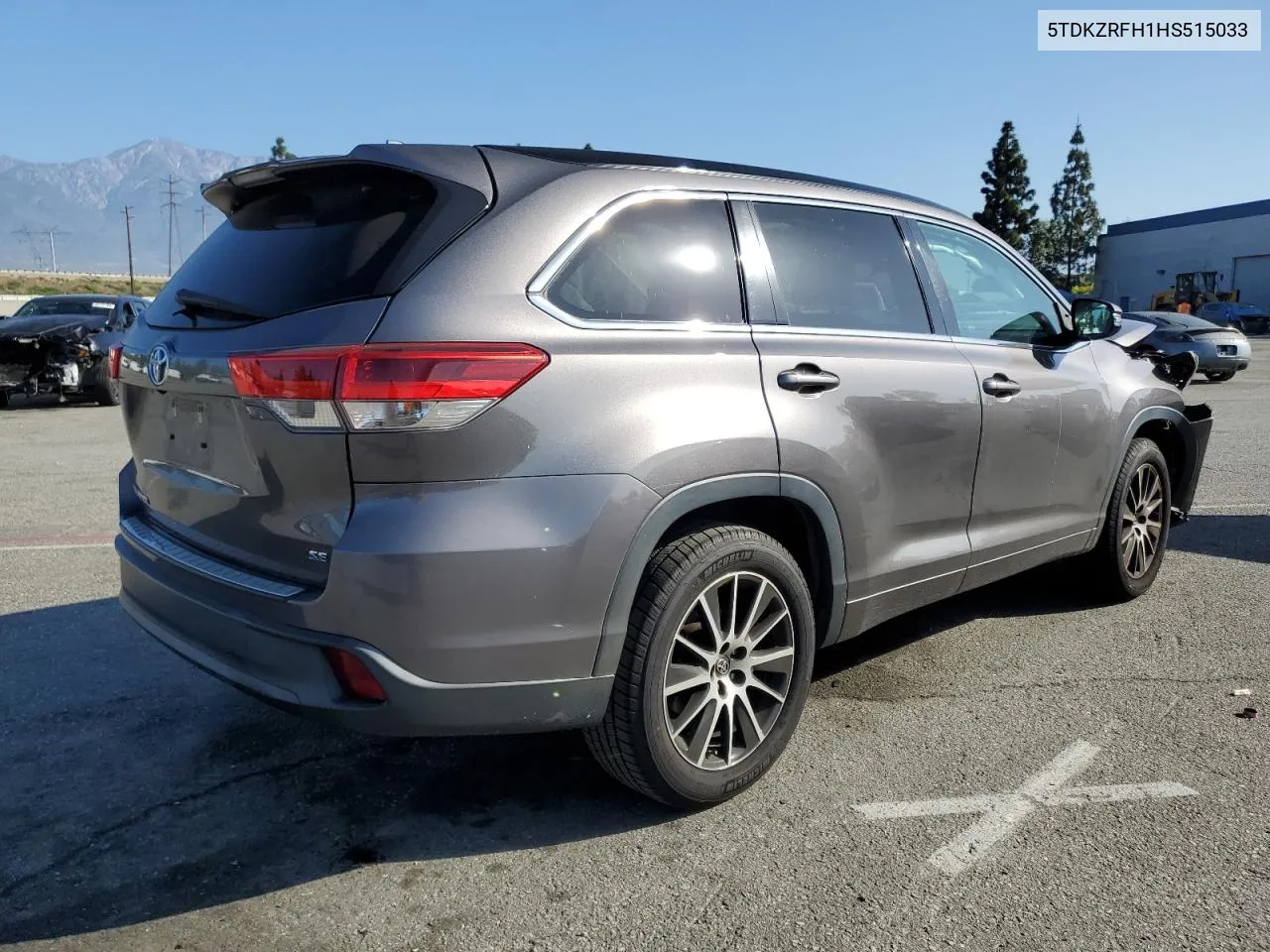 2017 Toyota Highlander Se VIN: 5TDKZRFH1HS515033 Lot: 52145134