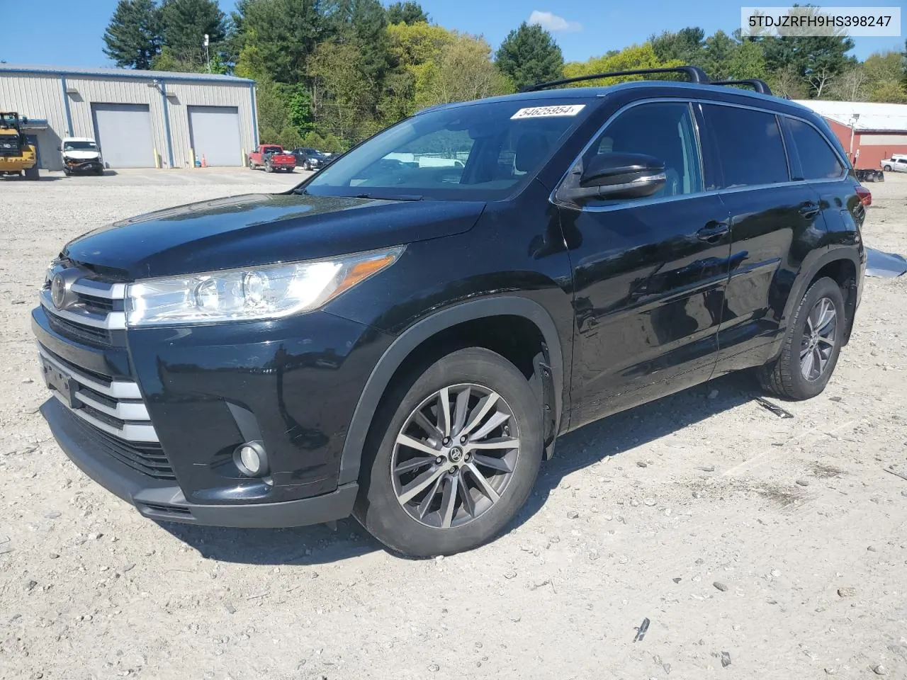 2017 Toyota Highlander Se VIN: 5TDJZRFH9HS398247 Lot: 54625954