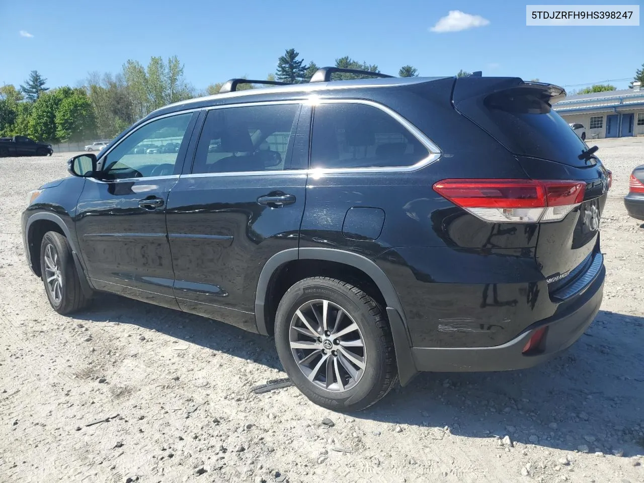 2017 Toyota Highlander Se VIN: 5TDJZRFH9HS398247 Lot: 54625954