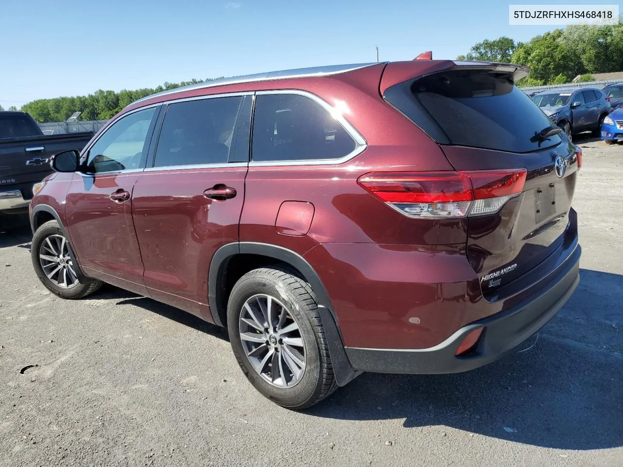 2017 Toyota Highlander Se VIN: 5TDJZRFHXHS468418 Lot: 56089134