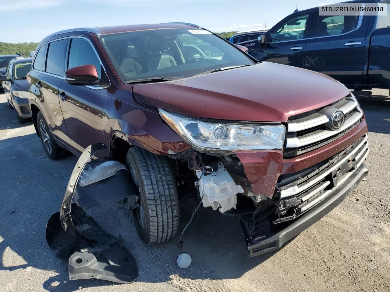 2017 Toyota Highlander Se VIN: 5TDJZRFHXHS468418 Lot: 56089134