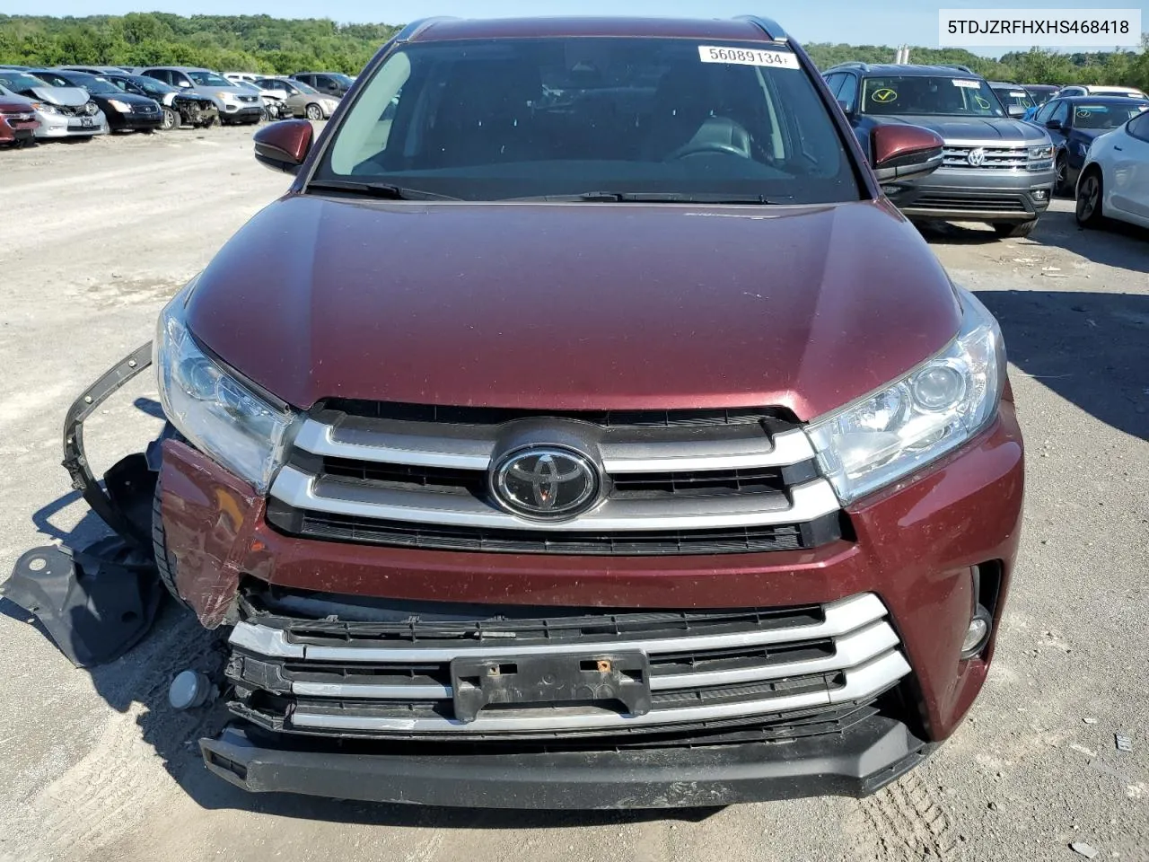 2017 Toyota Highlander Se VIN: 5TDJZRFHXHS468418 Lot: 56089134