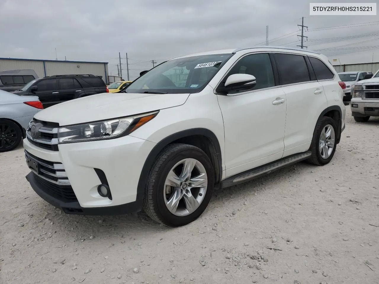 2017 Toyota Highlander Limited VIN: 5TDYZRFH0HS215221 Lot: 58461034