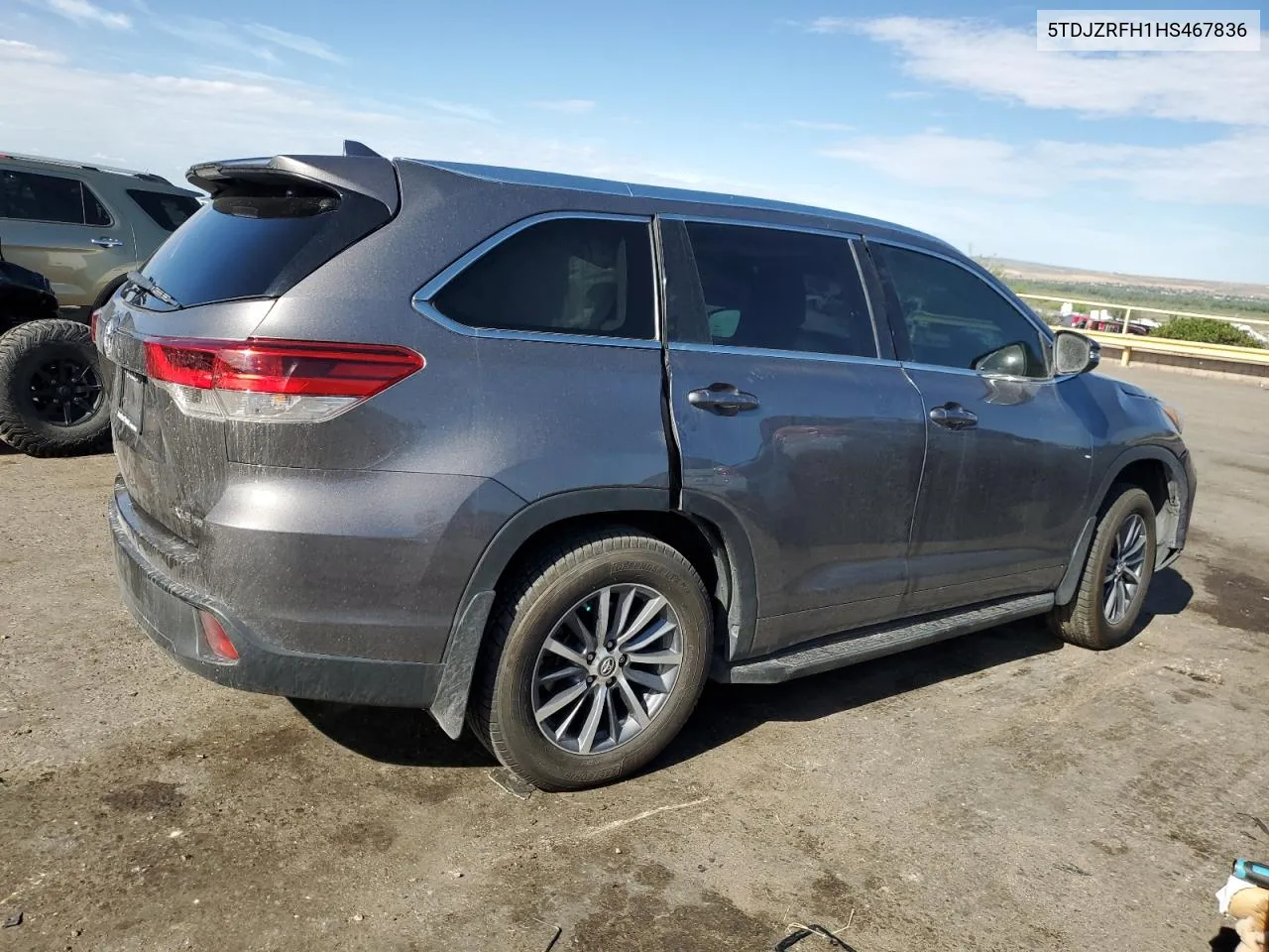 5TDJZRFH1HS467836 2017 Toyota Highlander Se