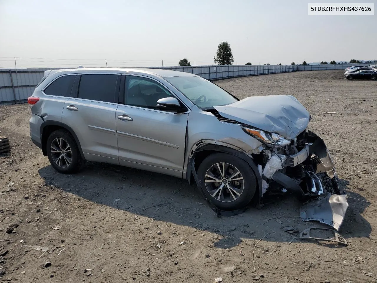 5TDBZRFHXHS437626 2017 Toyota Highlander Le