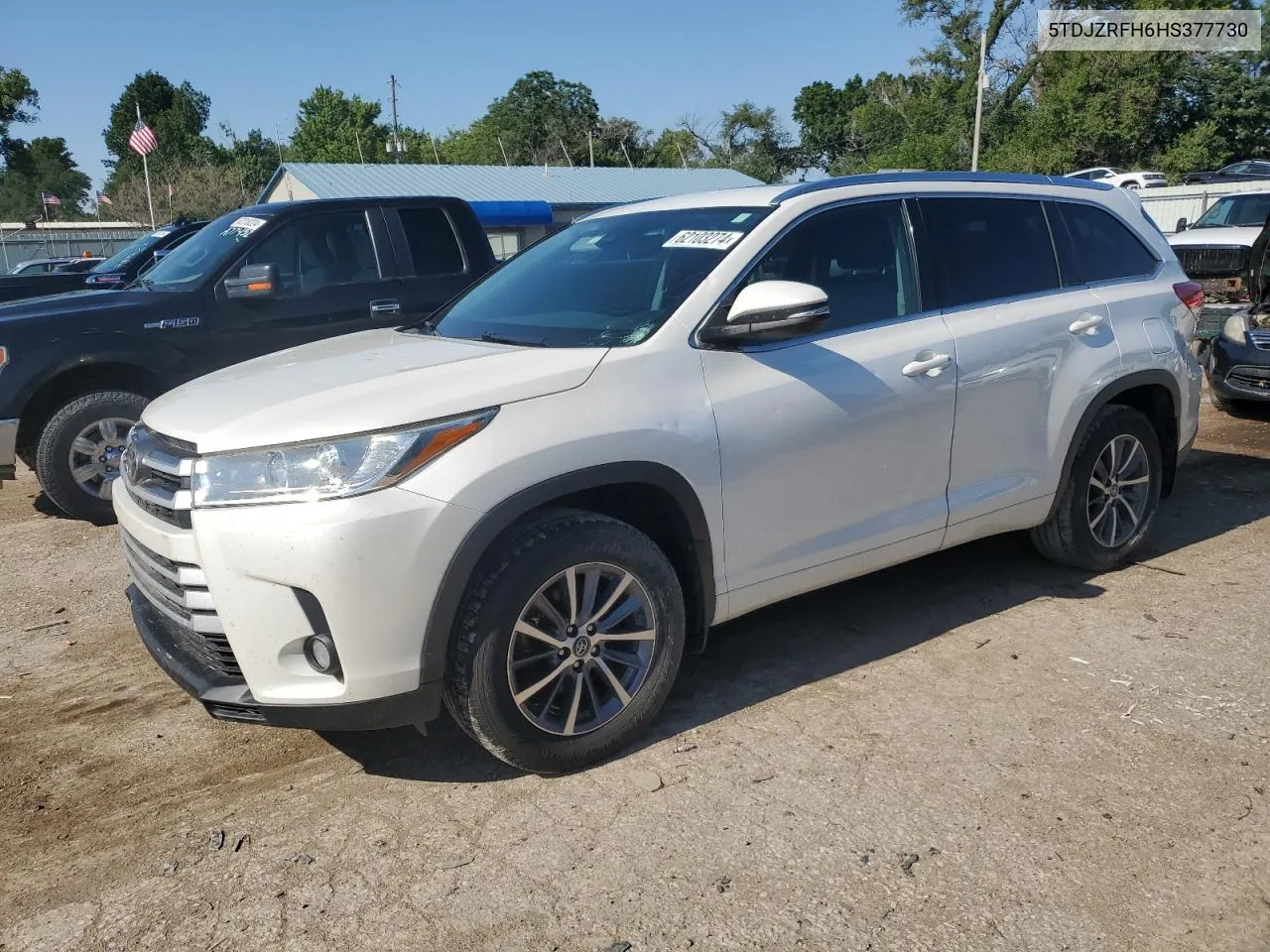 5TDJZRFH6HS377730 2017 Toyota Highlander Se