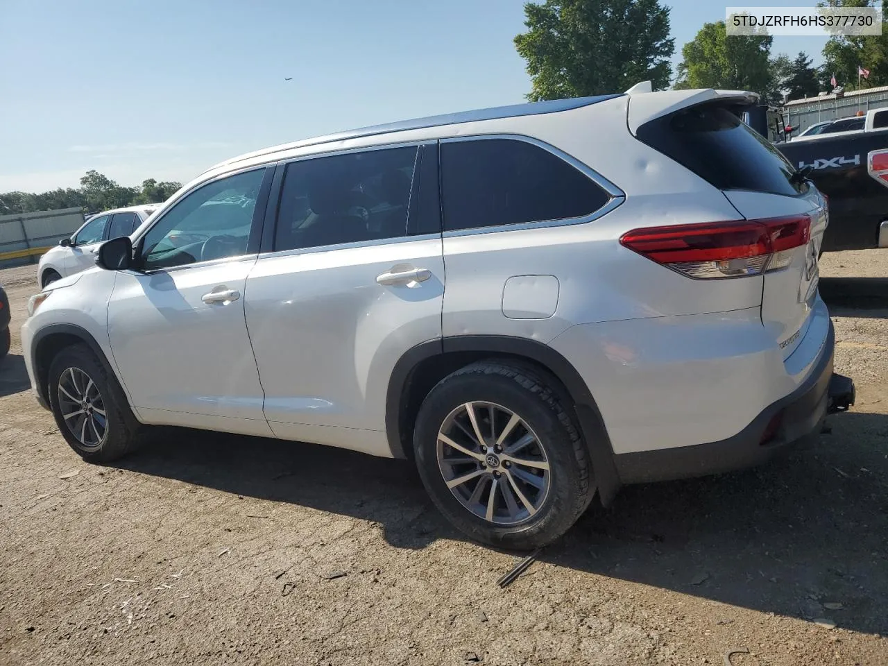 5TDJZRFH6HS377730 2017 Toyota Highlander Se