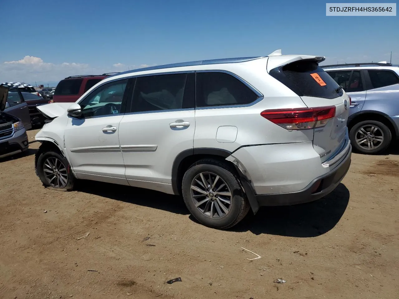 5TDJZRFH4HS365642 2017 Toyota Highlander Se