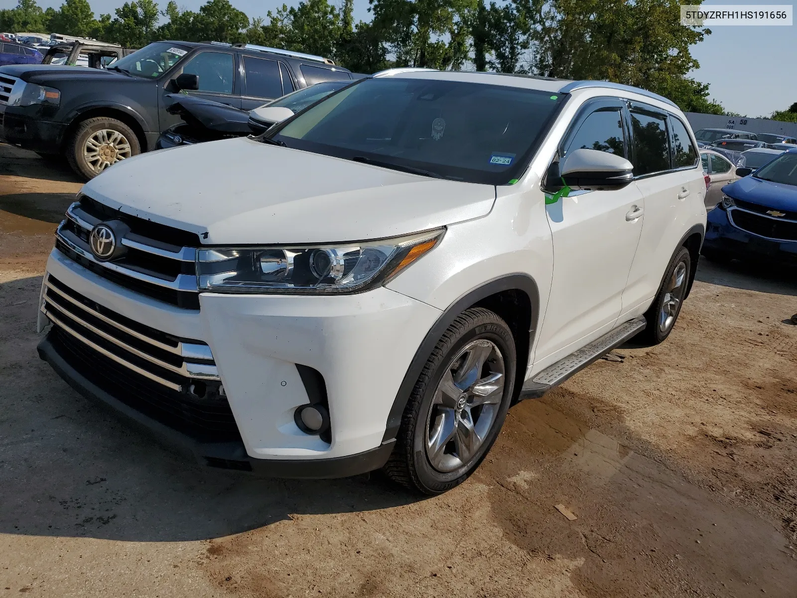 5TDYZRFH1HS191656 2017 Toyota Highlander Limited