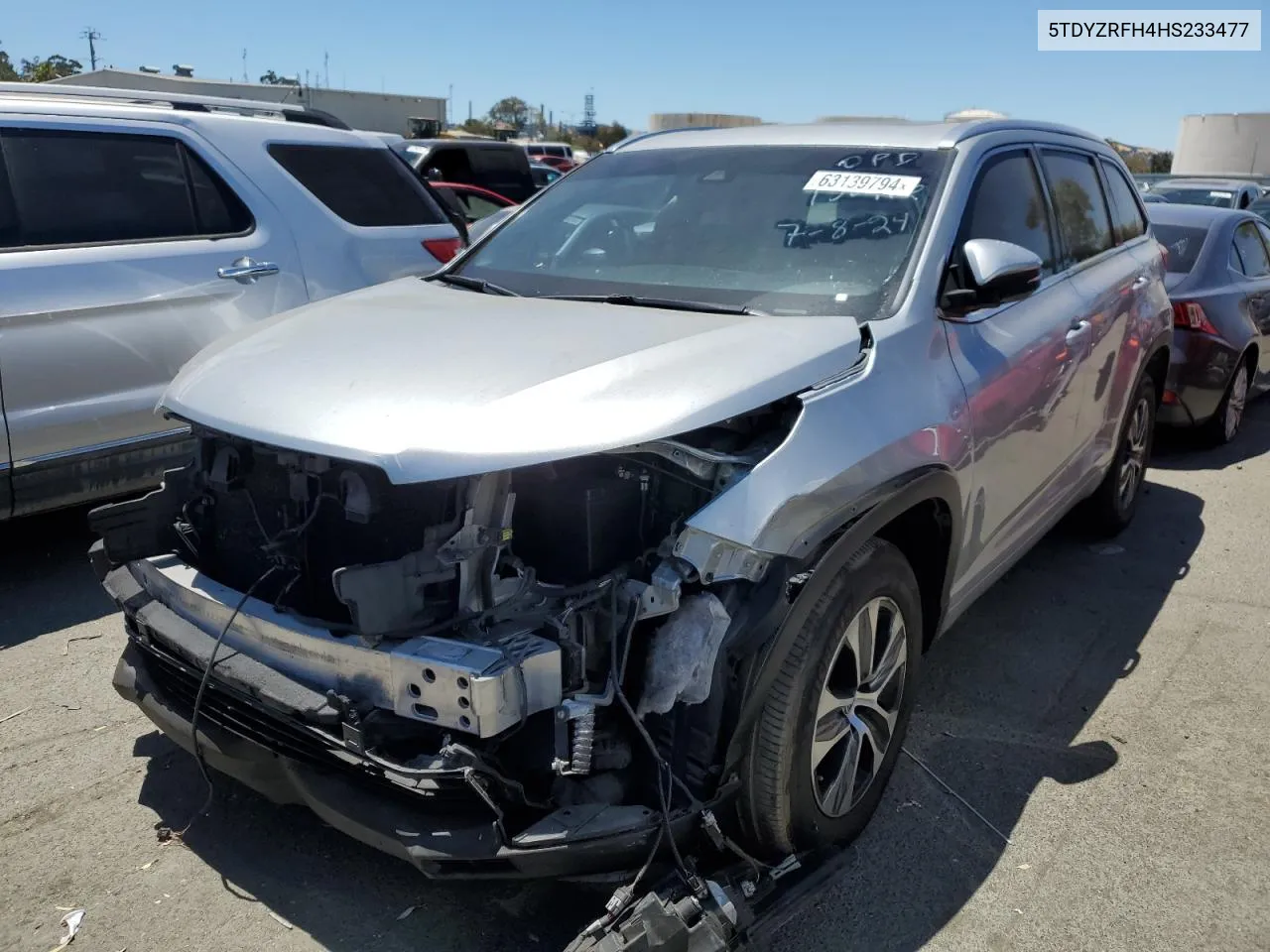 2017 Toyota Highlander Limited VIN: 5TDYZRFH4HS233477 Lot: 63139794