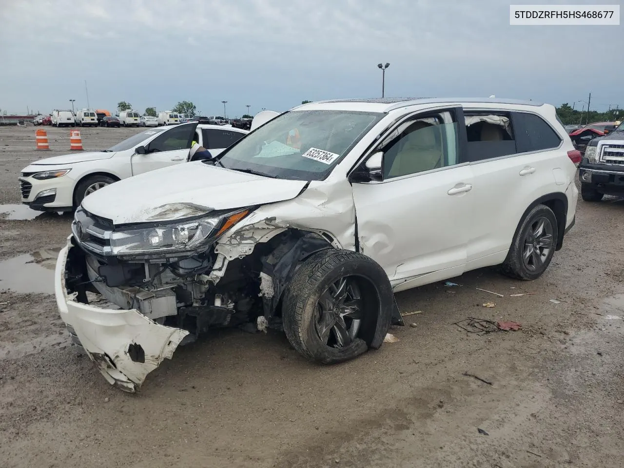 2017 Toyota Highlander Limited VIN: 5TDDZRFH5HS468677 Lot: 63257364