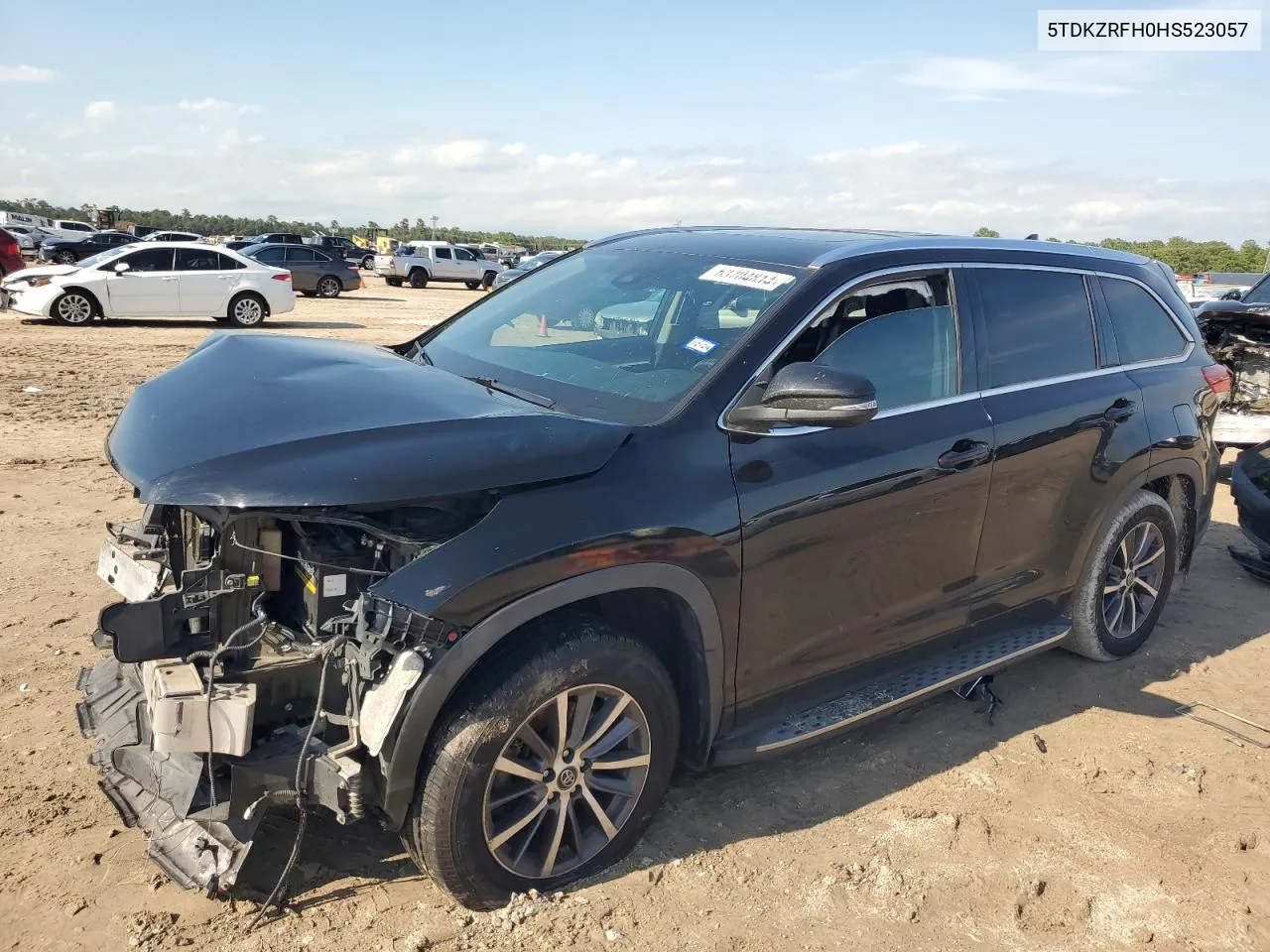 2017 Toyota Highlander Se VIN: 5TDKZRFH0HS523057 Lot: 63704814