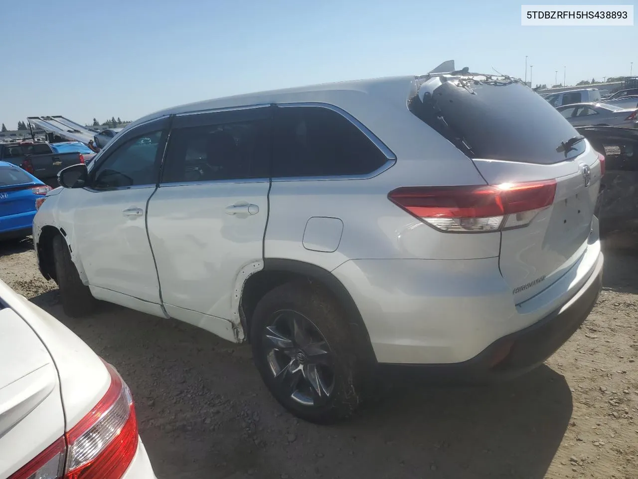 2017 Toyota Highlander Le VIN: 5TDBZRFH5HS438893 Lot: 63726814