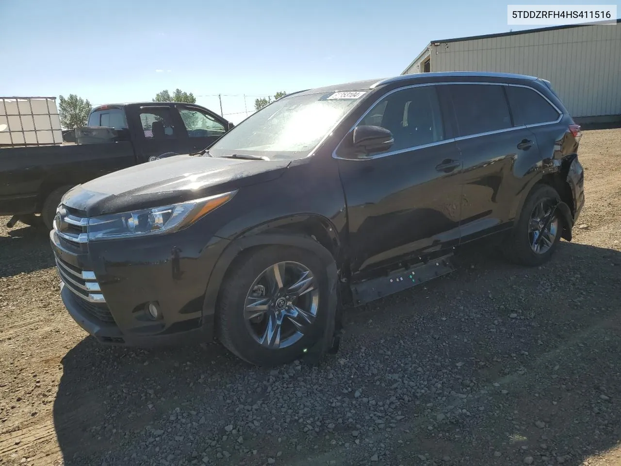 5TDDZRFH4HS411516 2017 Toyota Highlander Limited