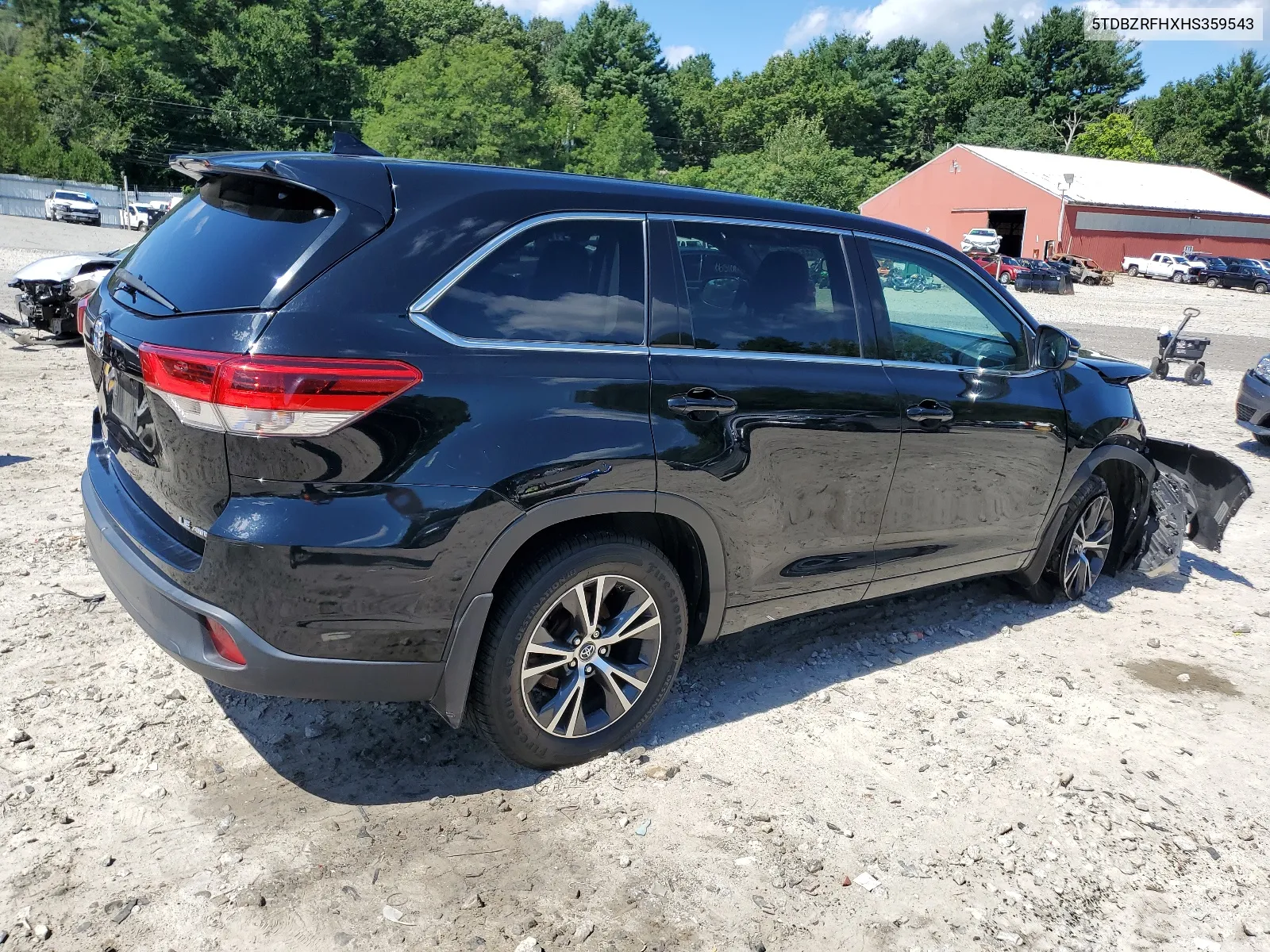 2017 Toyota Highlander Le VIN: 5TDBZRFHXHS359543 Lot: 65534834